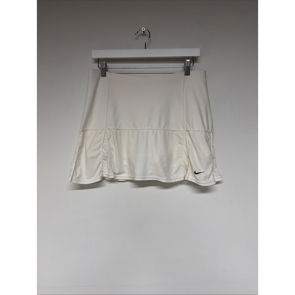 Nike Tennis Skirt Womens Small Fit Dry Athletic White Skort 01626OZ